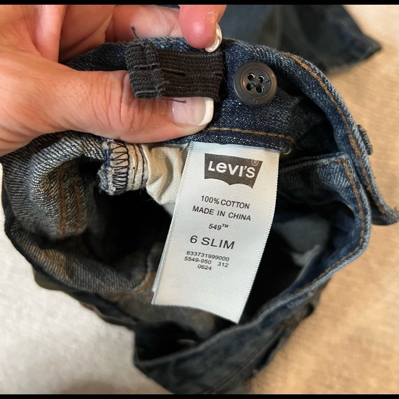 NOT FOR SALE Levi’s Little Boys Blue Jeans size 6 slim - Picture 4 of 5